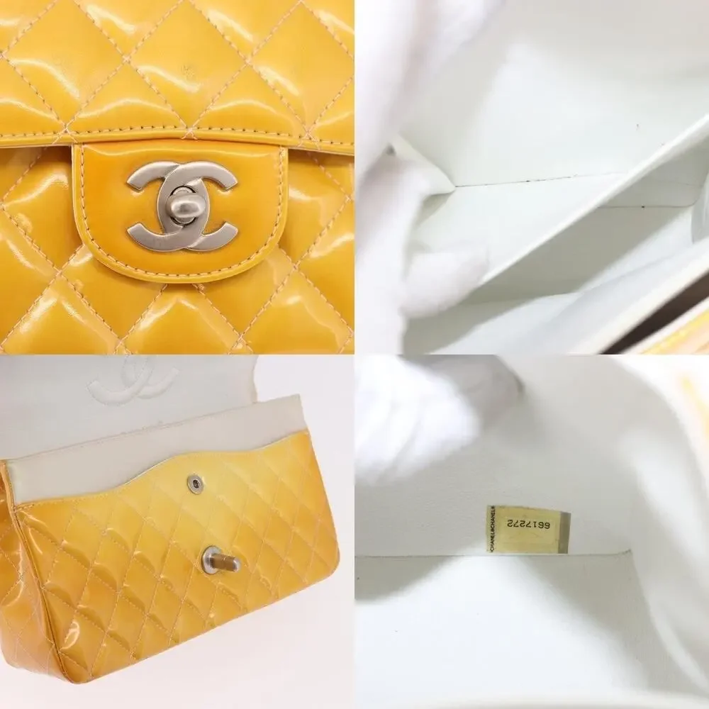 Chanel Chain Matelasse 25 Shoulder Bag Yellow